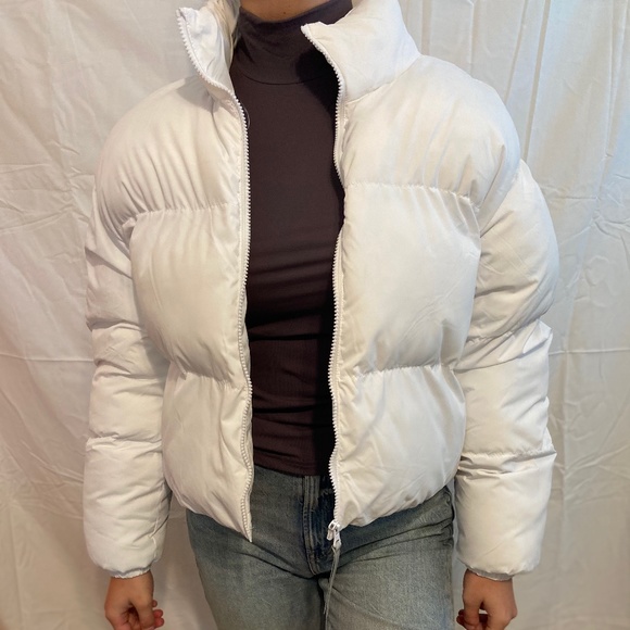 Fabletics Jackets & Blazers - Fabletics White Puffer Jacket
